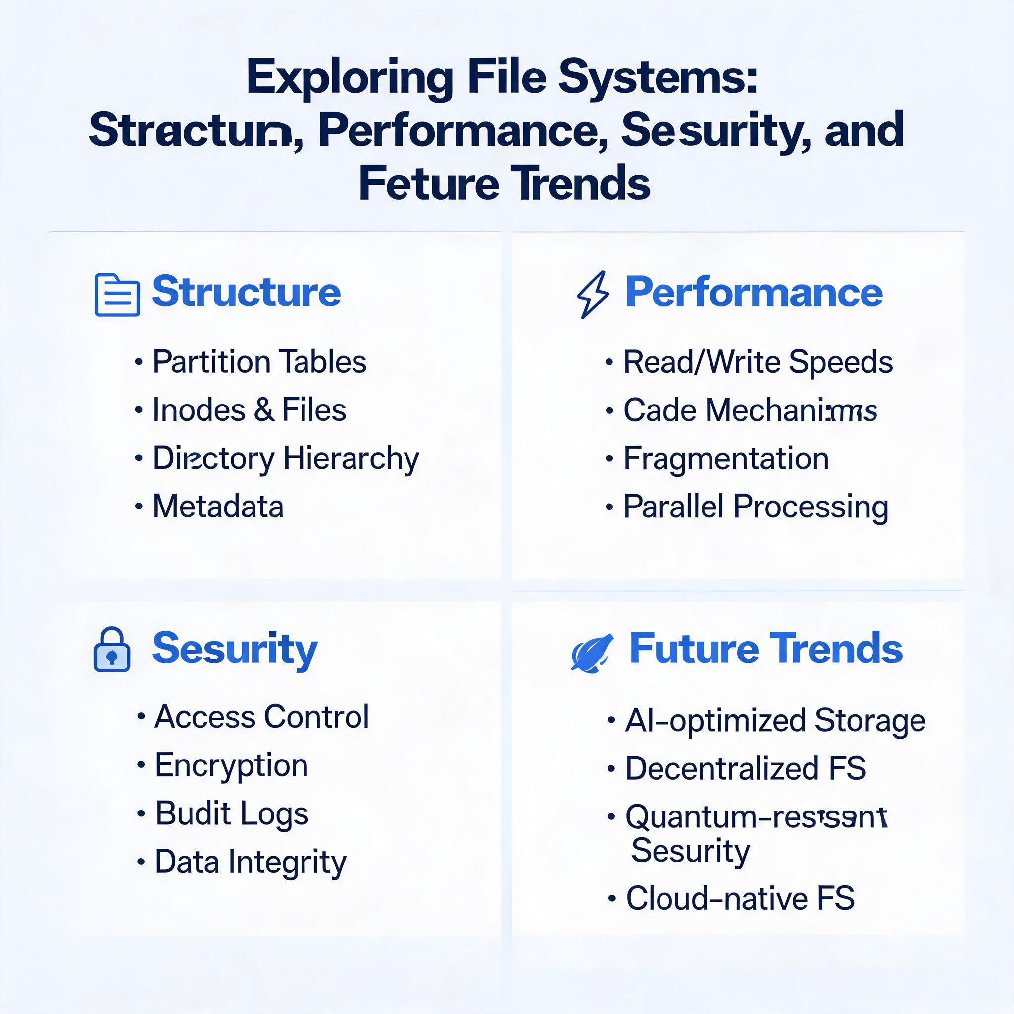 Exploring File Systems: Structure, Performance, Security, and Future Trends Exploring File Systems