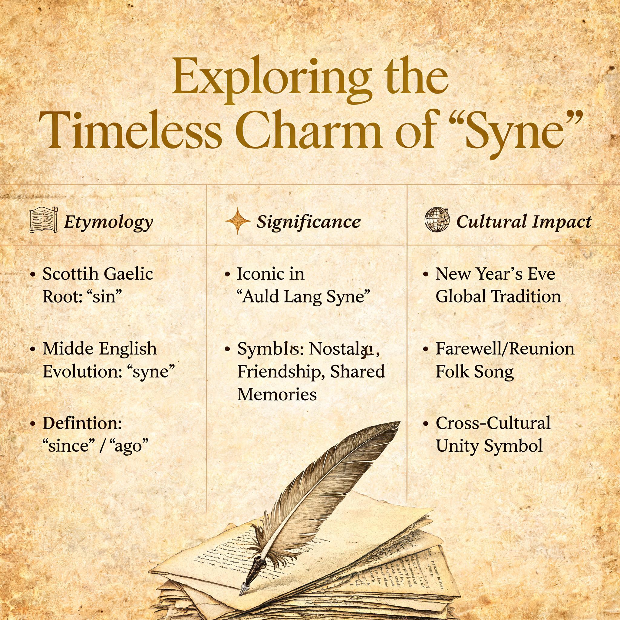 Exploring the Timeless Charm of 'Syne': Etymology, Significance, and Cultural Impact Exploring the Timeless Charm of