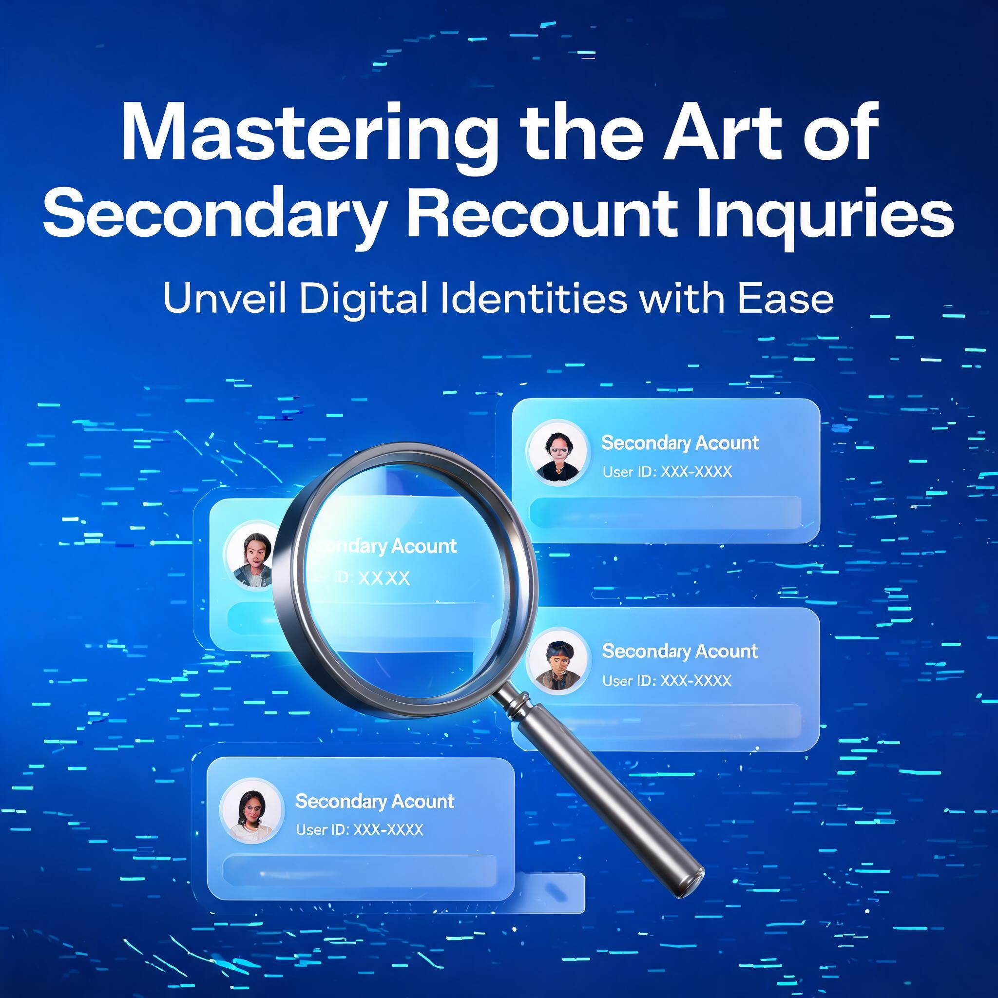 Mastering the Art of Secondary Account Inquiries: Unveil Digital Identities with Ease Mastering the Art of Secondary Account Inquiries