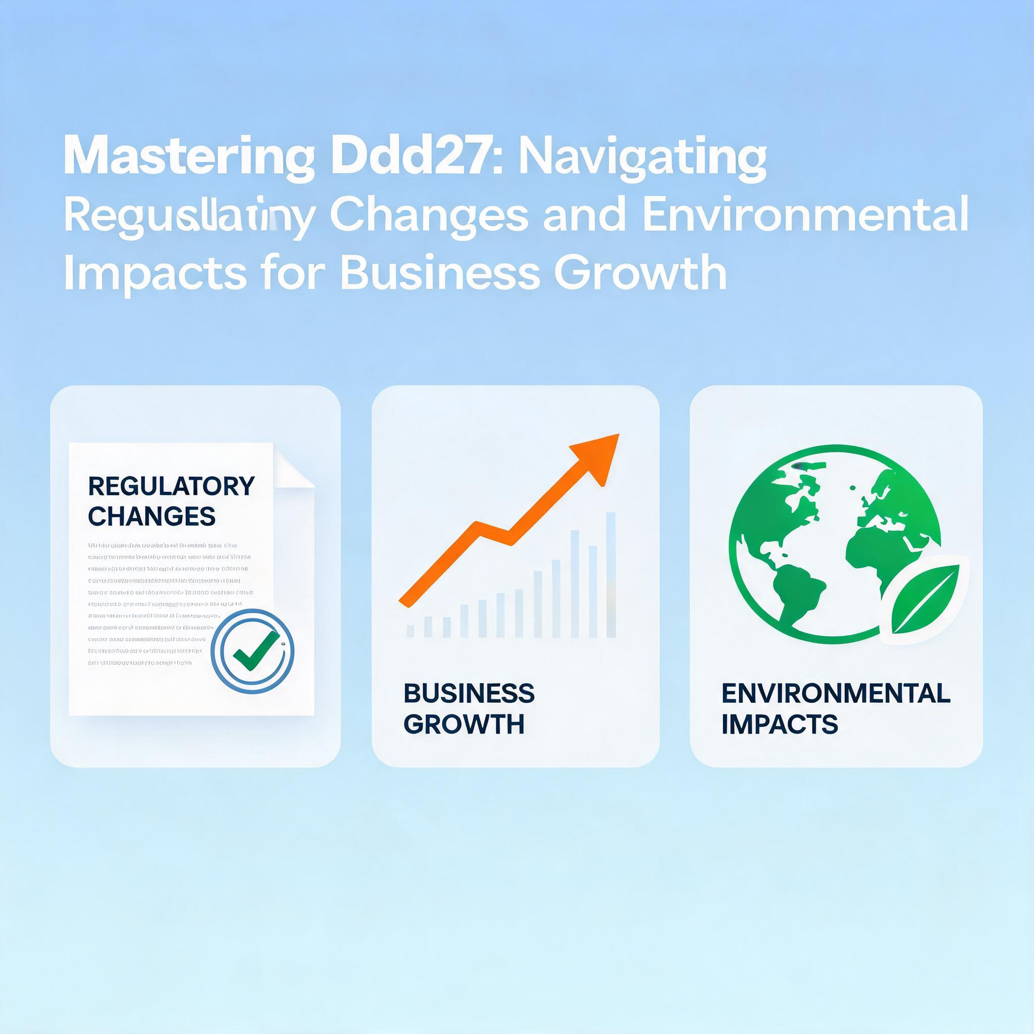 Navigating Regulatory Changes and Environmental Impacts for Business Growth