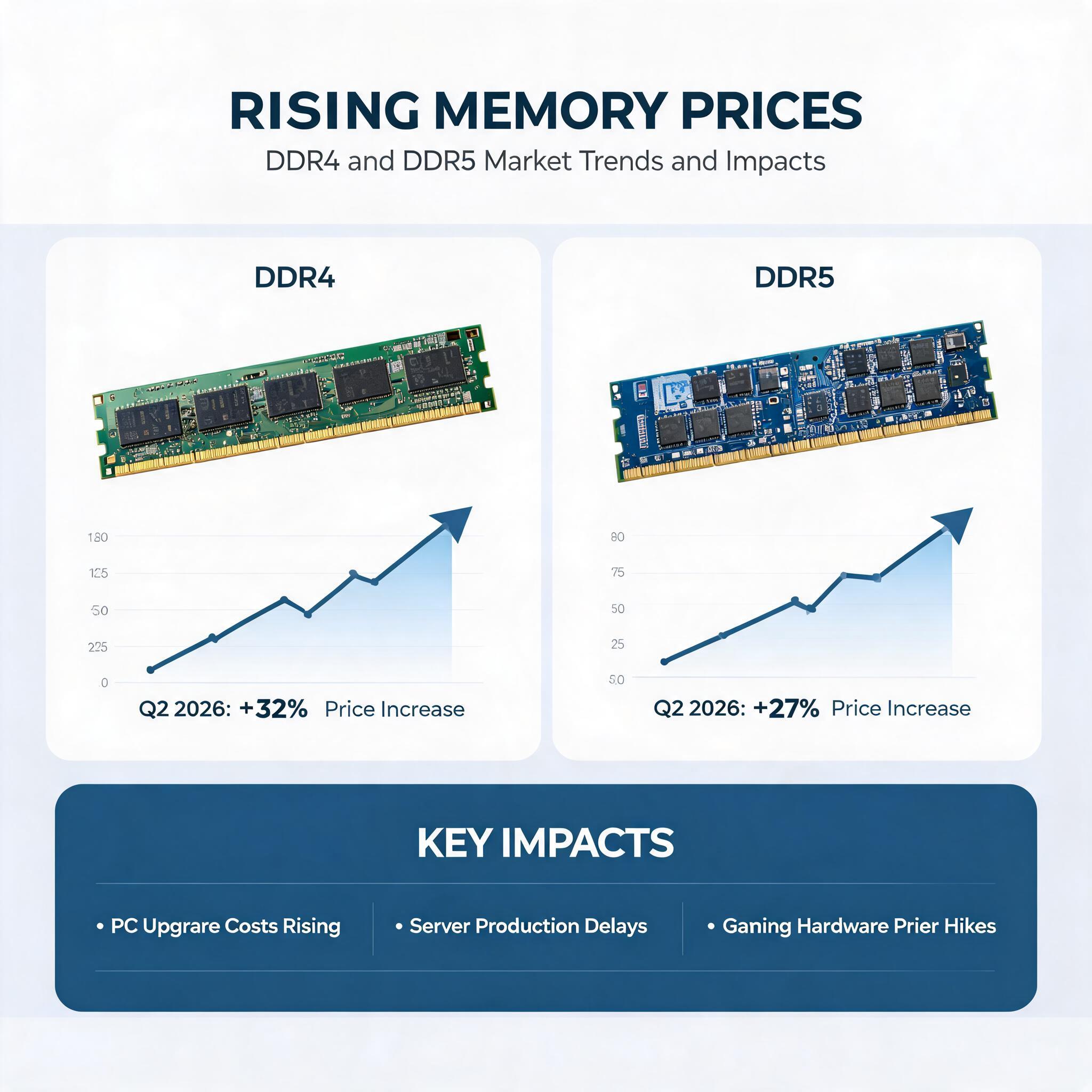 Rising Memory Prices: DDR4 and DDR5 Market Trends and Impacts DDR4 and DDR5 Market Trends and Impacts