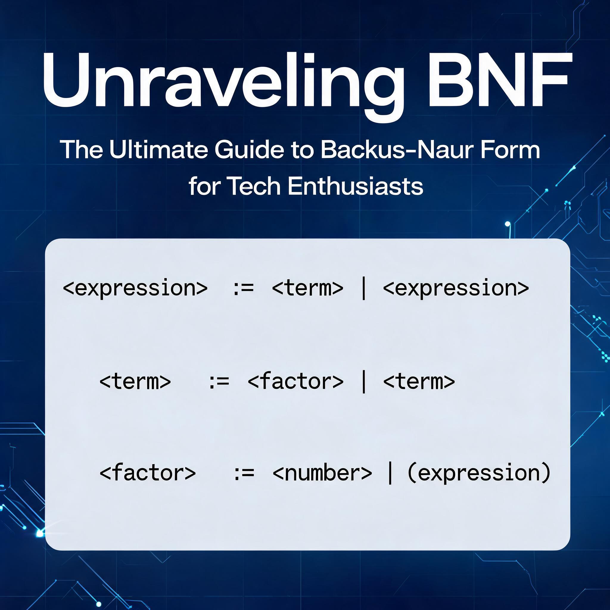 Naur Form for Tech Enthusiasts