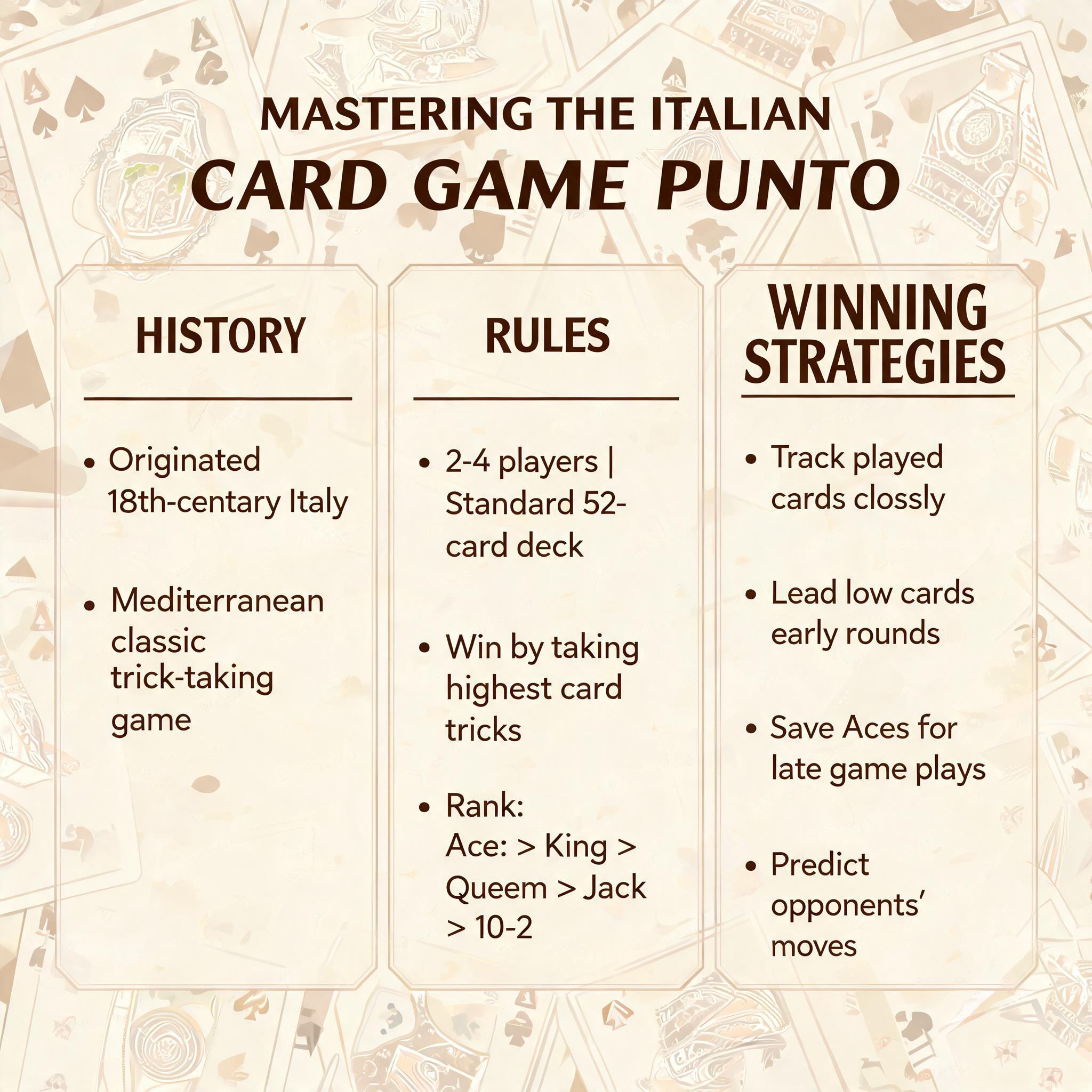 Mastering the Italian Card Game Punto: History, Rules, and Winning Strategies Mastering the Italian Card Game Punto