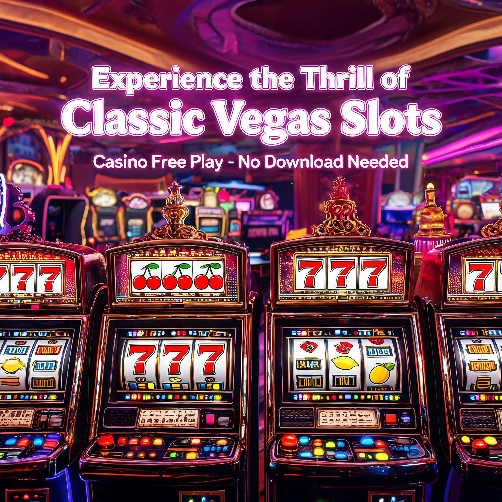 Experience the Thrill of Classic Vegas Slots Casino Free Play - No Download Needed Experience the Thrill of Classic Vegas Slots Casino Free Play