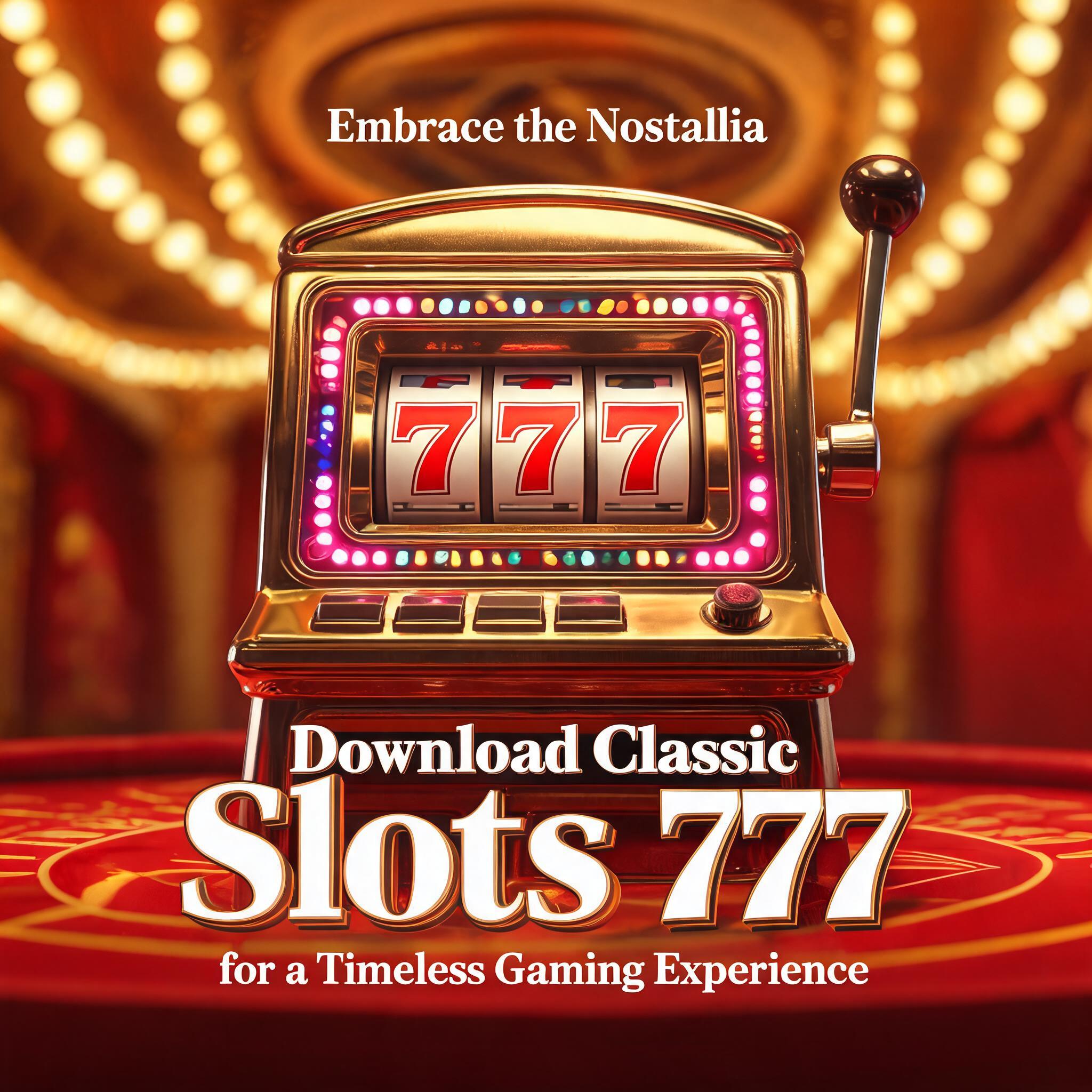 Embrace the Nostalgia: Download Classic Slots 777 for a Timeless Gaming Experience Download Classic Slots 777 for a Timeless Gaming Experience