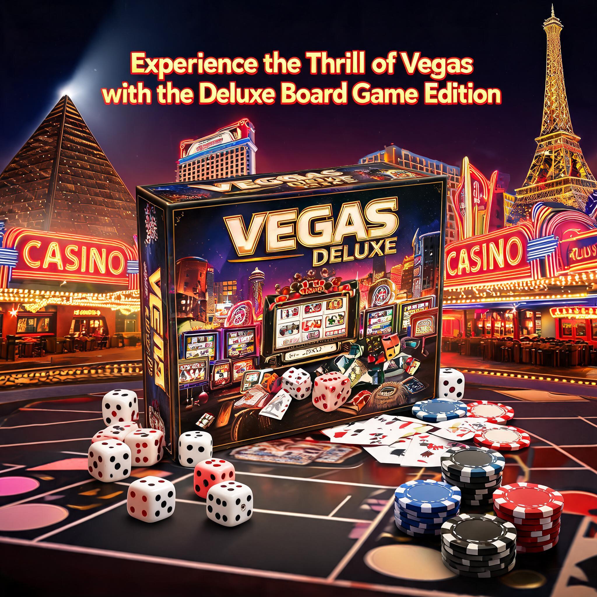 Experience the Thrill of Vegas with the Deluxe Board Game Edition