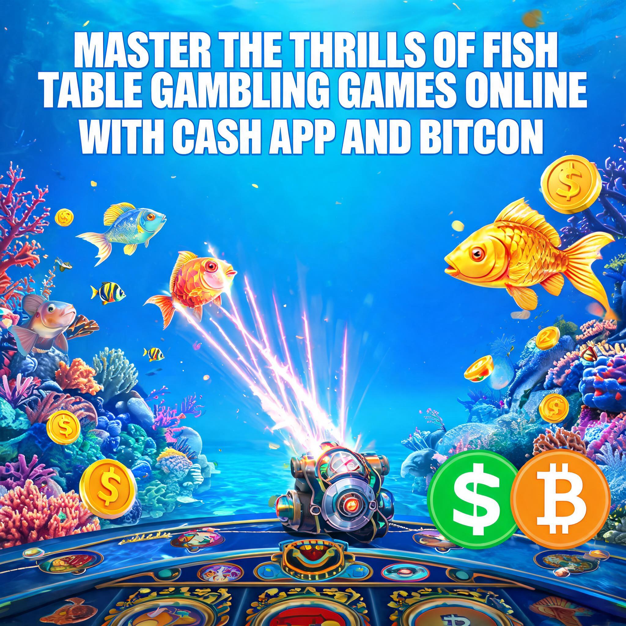 Master the Thrills of Fish Table Gambling Games Online with Cash App and Bitcoin