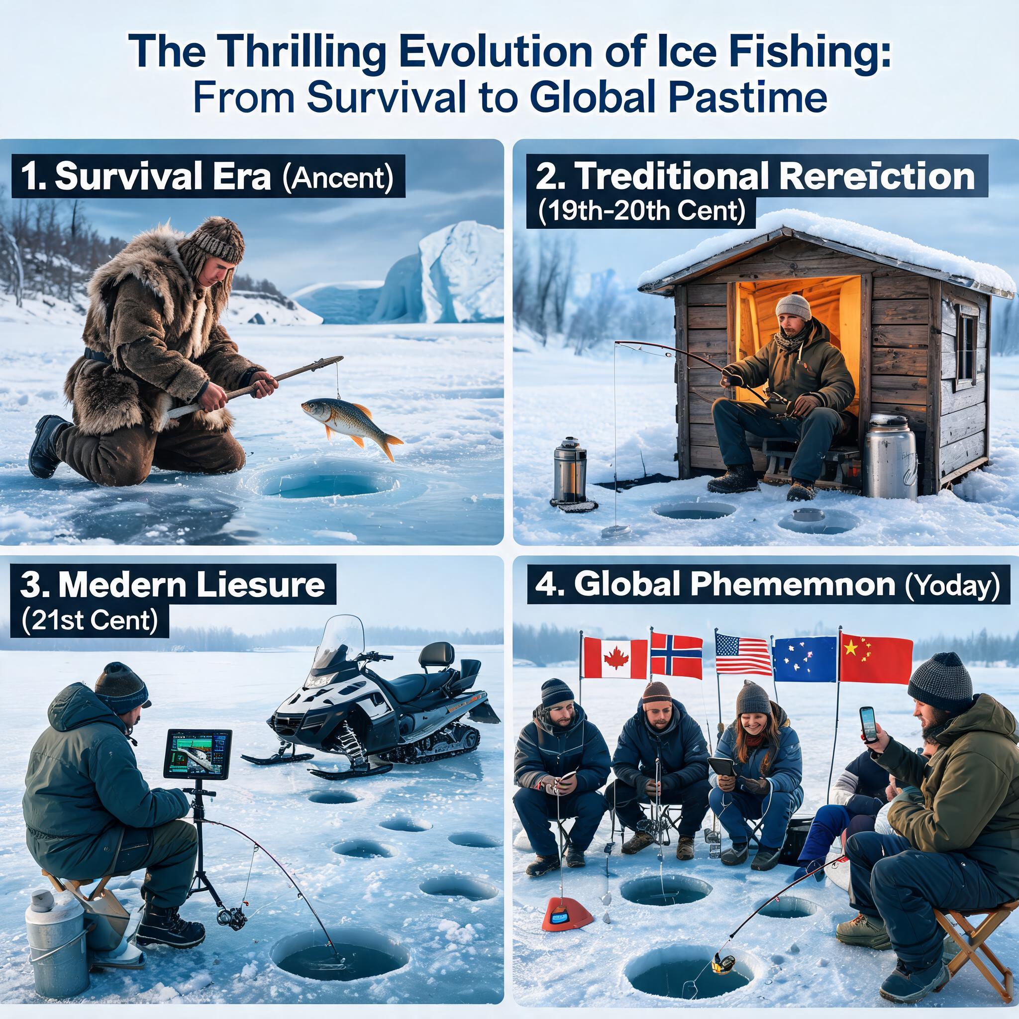 The Thrilling Evolution of Ice Fishing: From Survival to Global Pastime The Thrilling Evolution of Ice Fishing