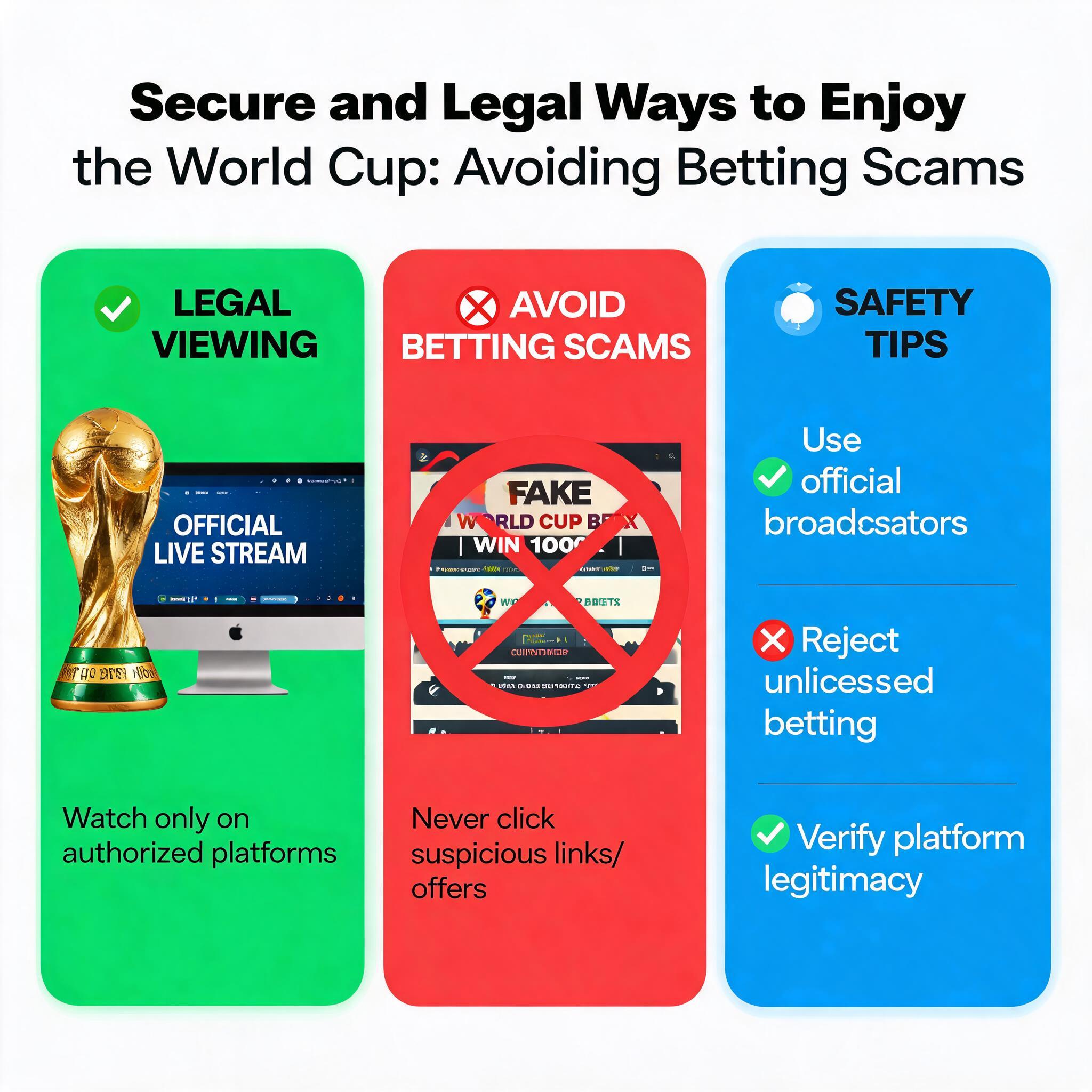 Secure and Legal Ways to Enjoy the World Cup: Avoiding Betting Scams Secure and Legal Ways to Enjoy the World Cup